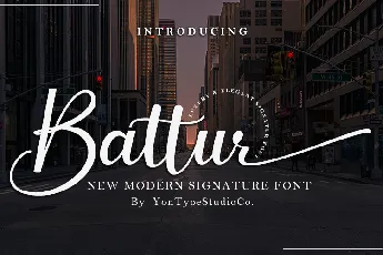 Battur font