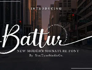 Battur font