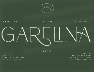 Garelina font