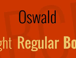 Oswald font