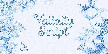 Validity Script font