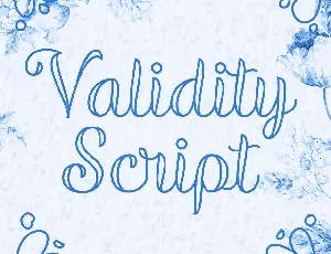 Validity Script font
