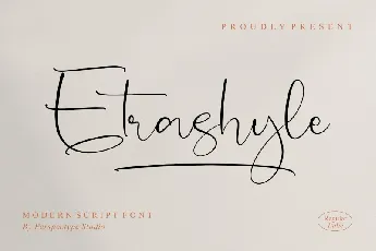 Etrashyle font