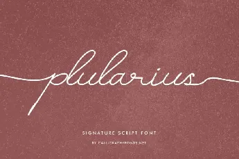 Plularius Signature Script font