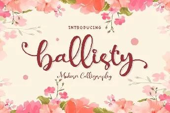 Ballisty Script font