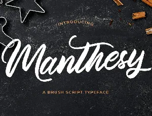 Manthesy Bold Script font