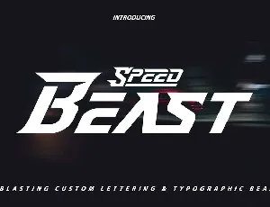 Speed Beast font