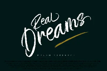 Real Dreams Personal Use font