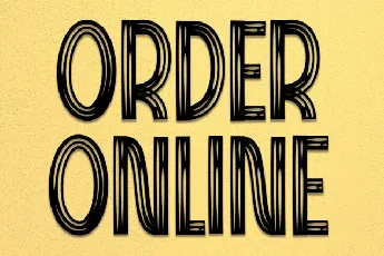 Order Online Display font