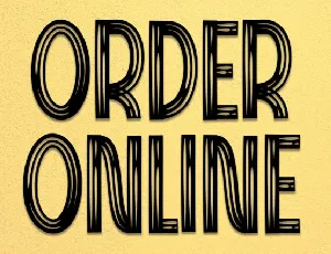 Order Online Display font