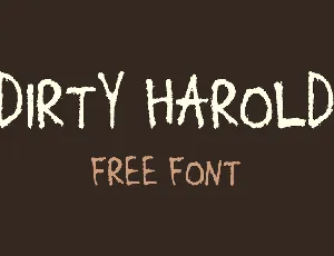 Dirty Harold font