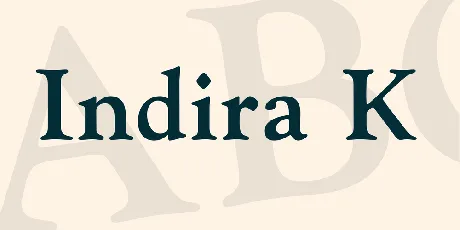 Indira K font