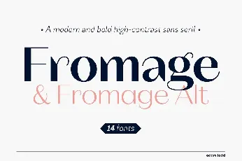 Fromage font