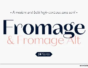 Fromage font