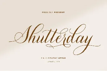 Shutterday font