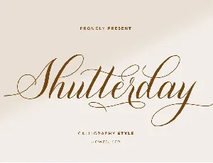 Shutterday font