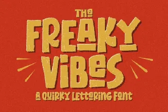 Freaky Vibes font