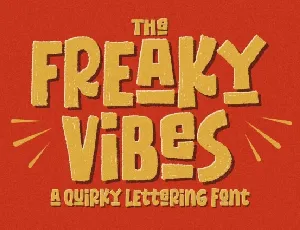 Freaky Vibes font