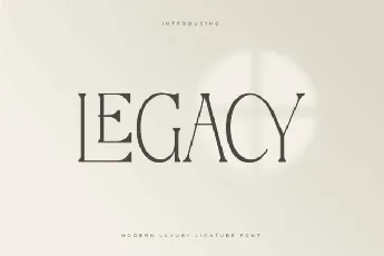 Legacy Typeface font