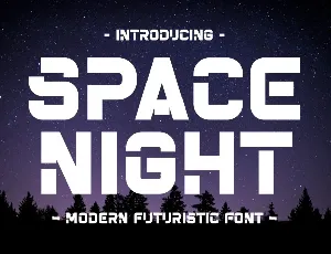 Space Night font