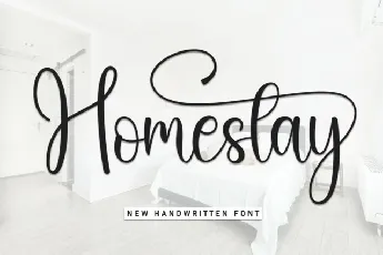 Homestay Calligraphy font