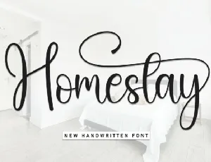 Homestay Calligraphy font