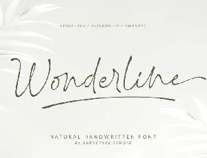 Wonderline font