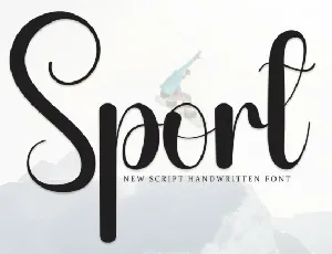 Sport Script font