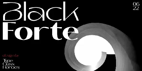 Black Forte Demo font