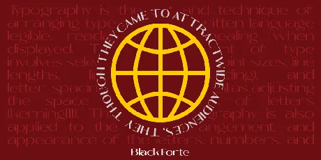 Black Forte Demo font