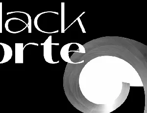 Black Forte Demo font