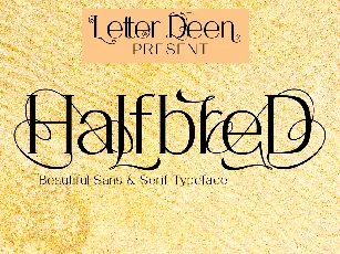 HalfbreD font