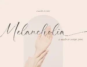 Melancholia font