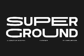 Super Ground font