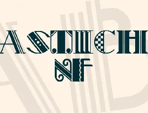 Pastiche NF font