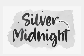 Silver Midnight font