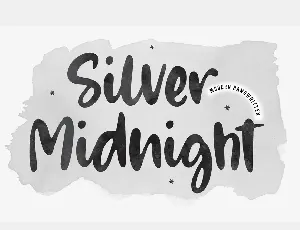 Silver Midnight font