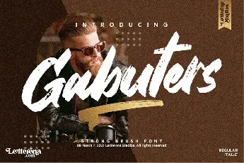 Gabuters Brush font