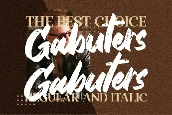 Gabuters Brush font