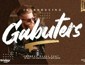 Gabuters Brush font