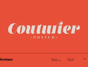 Couturier Poster font
