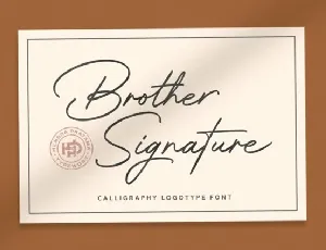 Brother Signature font