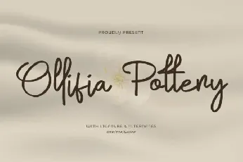 Ollifia Pottery font