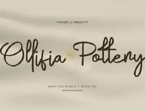 Ollifia Pottery font