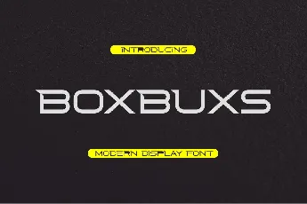 Boxbuxs font