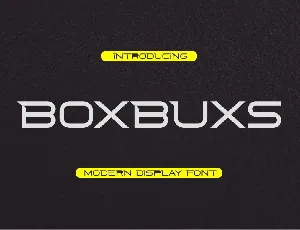 Boxbuxs font