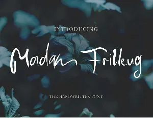 Madam Frilleug Script Handwritten font