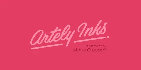 Artely Inks PERSONAL USE font