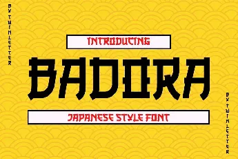 BADORA font