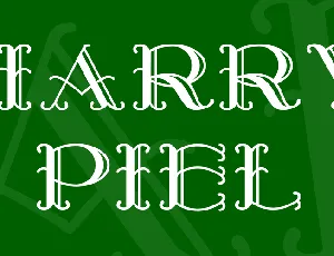 Harry Piel font